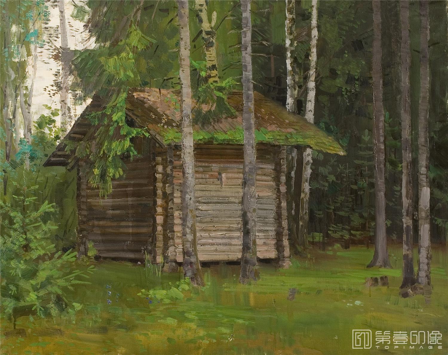 油画-伊凡·伊凡诺维奇·希施金 Ivan Shishkin作品集-34